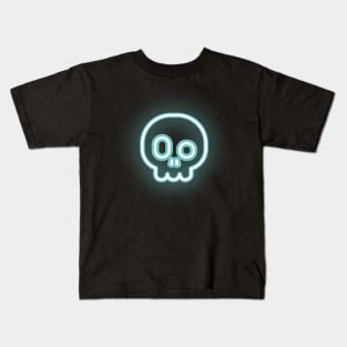 Skull in Neon Optics Kids T-Shirt